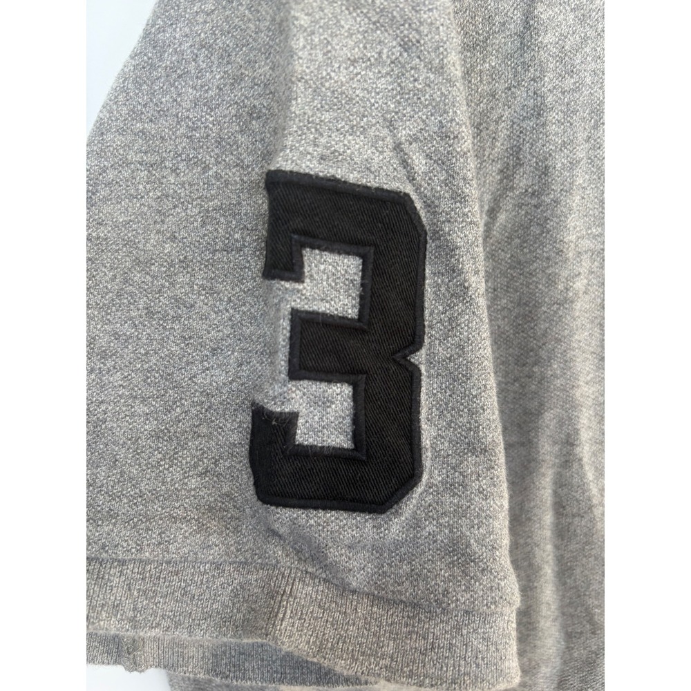 Polo Ralph Lauren Mens XXL Gray Big Pony Custom Fit Short Sleeve Polo Shirt 3 - Picture 4 of 11